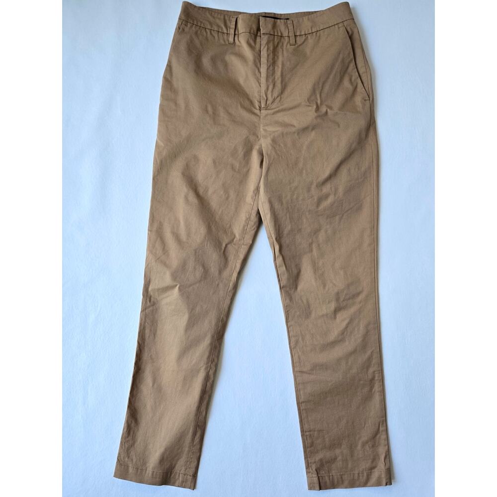 Jenni Kayne Twill Trouser Tan Chino Cotton High Waist Pant Womens Size 4 EUC - Picture 3 of 9